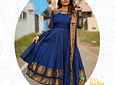 Vestido tipo anarkali + Velo - talla "M"