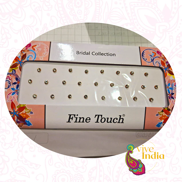 Bindis- puntos dorados brillantes-Set XL