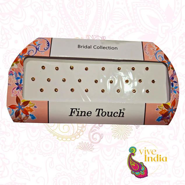 Bindis- puntos dorados brillantes-Set XL