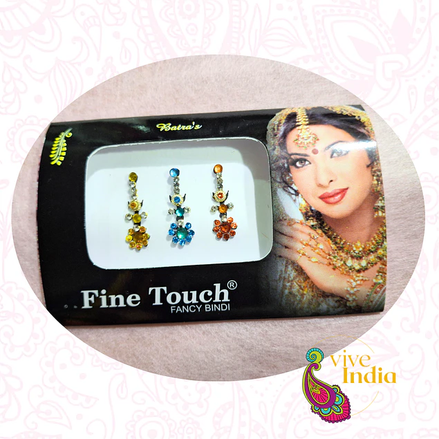 Bindis grandes alargados x 3 unidades