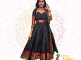 Vestido tipo anarkali + Velo - talla "M"