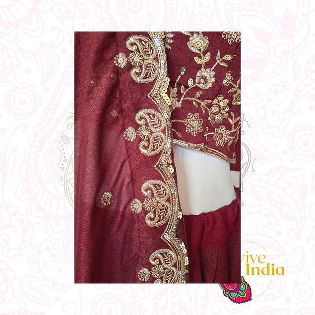Traje de diseñador para matrimonio - 3 piezas talla "M"