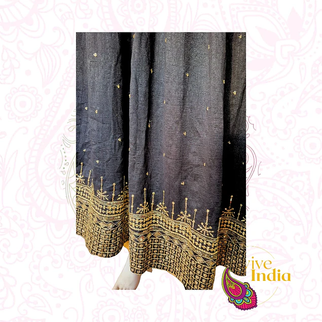 Vestido tipo anarkali + Velo - talla "M"