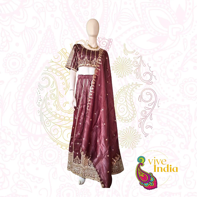 Traje de diseñador para matrimonio - 3 piezas talla "M"