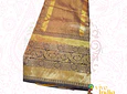 Sari diseño banarasi - Amarillo mostaza