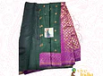 Sari diseño banarasi - verde esmeralda