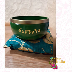 Cuenco Tibetano Verde de 12 cm