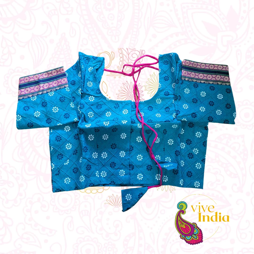 Choli de algodon estampado - Talla M