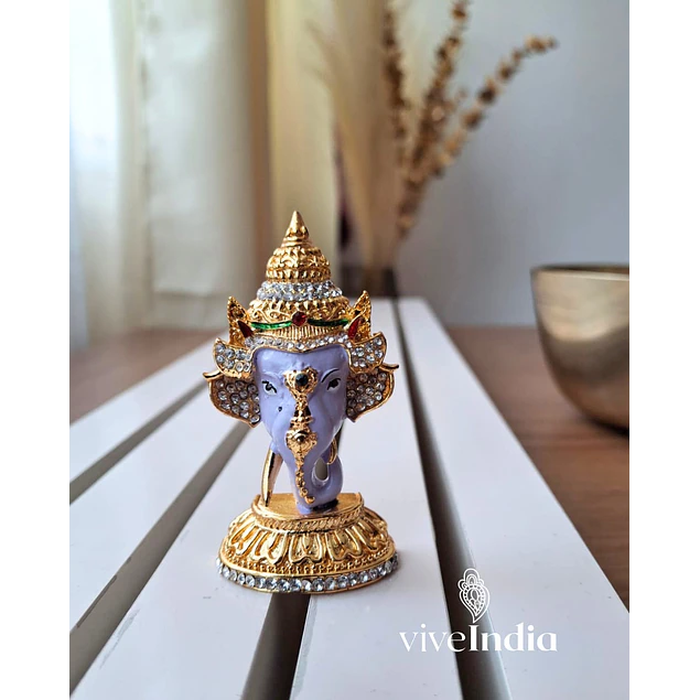 Figura metálica - Rostro Ganesh 