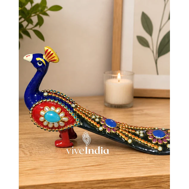 Pavo Real metálico 