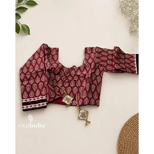 Choli de algodón estampado 