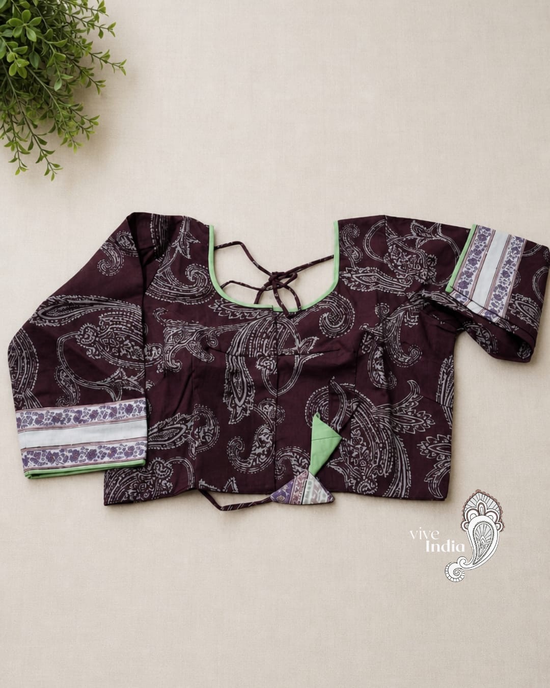 Choli de algodón estampado