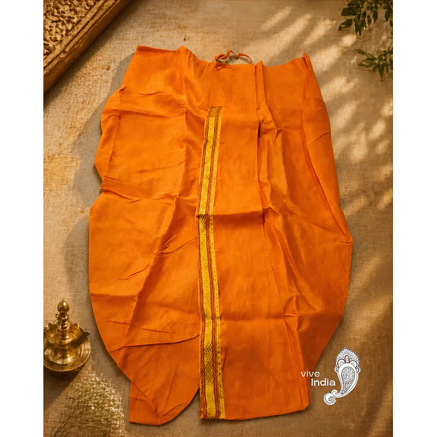 Dhoti de algodón para adulto listo para usar - talla "M"