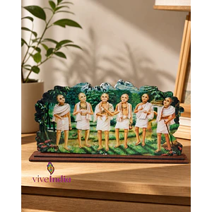 6 Goswamins de Vrindavan- acrílico 