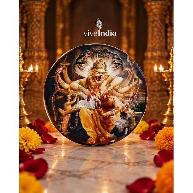 Sticker autoadhesivo-Sri Nrisimha