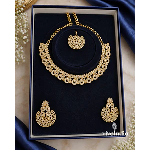 Set 3 piezas - Collar + aros + Tika