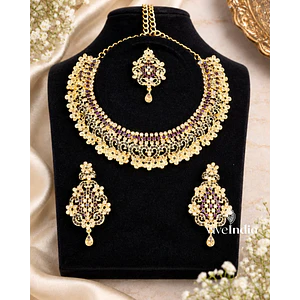 Set 3 piezas - Collar + aros + Tika