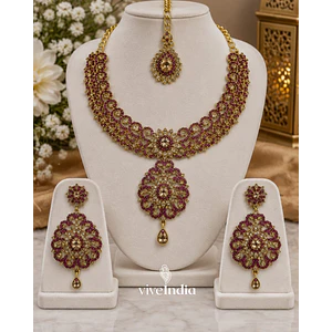 Set 3 piezas - Collar + aros + Tika