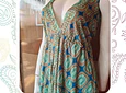 Vestido largo semiseda M-L