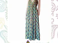 Vestido largo semiseda M-L