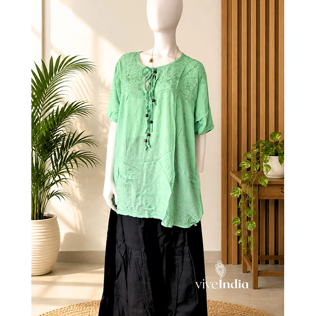 Blusa larga de verano
