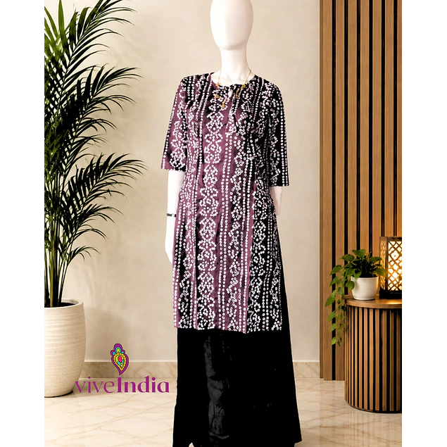 Kurti de seda viscosa - TALLA M