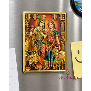 Magneto para el refrigerador o superficies metálicas-Radha y Krishna