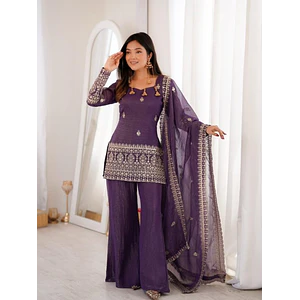 Palazo + kurti + velo