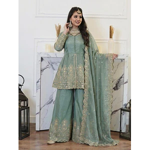 Palazo + kurti + velo