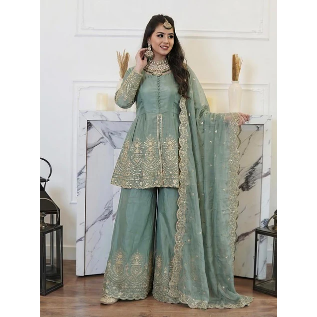 Palazo + kurti + velo