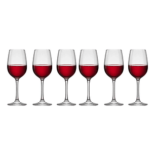 Set 6 Copas Vino Montepulciano Valley De 405ml Hausmann Color Transparente