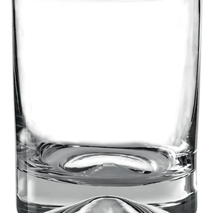 Set 6 Vasos Whisky Manhattan Bajo, Marca Cristar Color Vidrio 1
