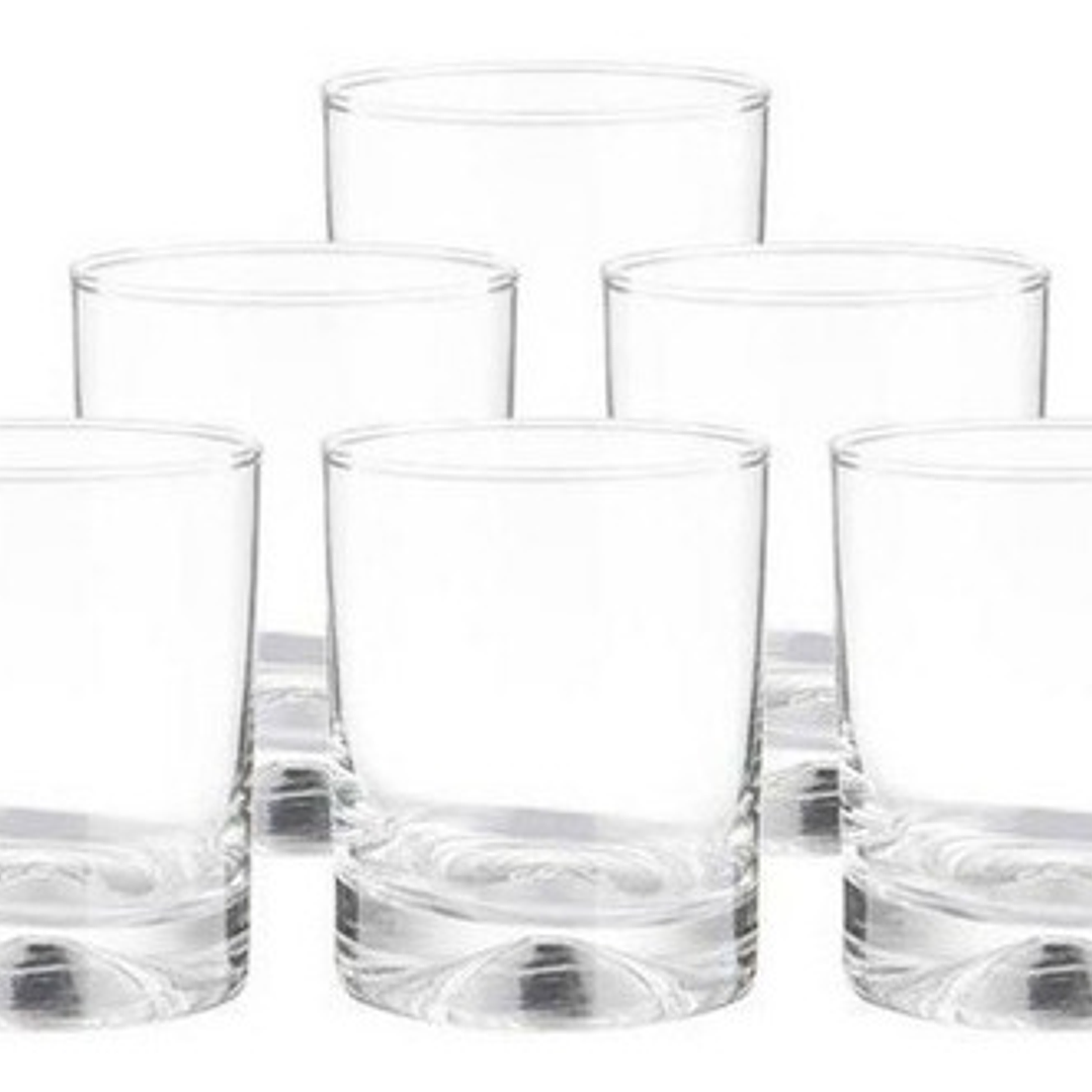 Set 6 Vasos Whisky Manhattan Bajo, Marca Cristar Color Vidrio 4