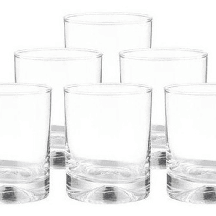 Set 6 Vasos Whisky Manhattan Bajo, Marca Cristar Color Vidrio 4