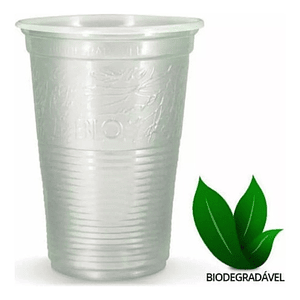 Vaso Plástico Verde Bio Biodegradable 300 Cc - X1000 Unid