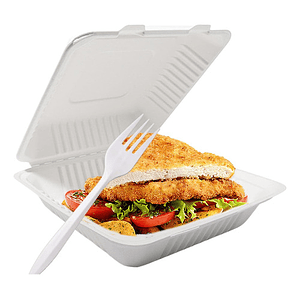 Bandeja Envase Biodegradable Pollo Completo X200 Unidades T1