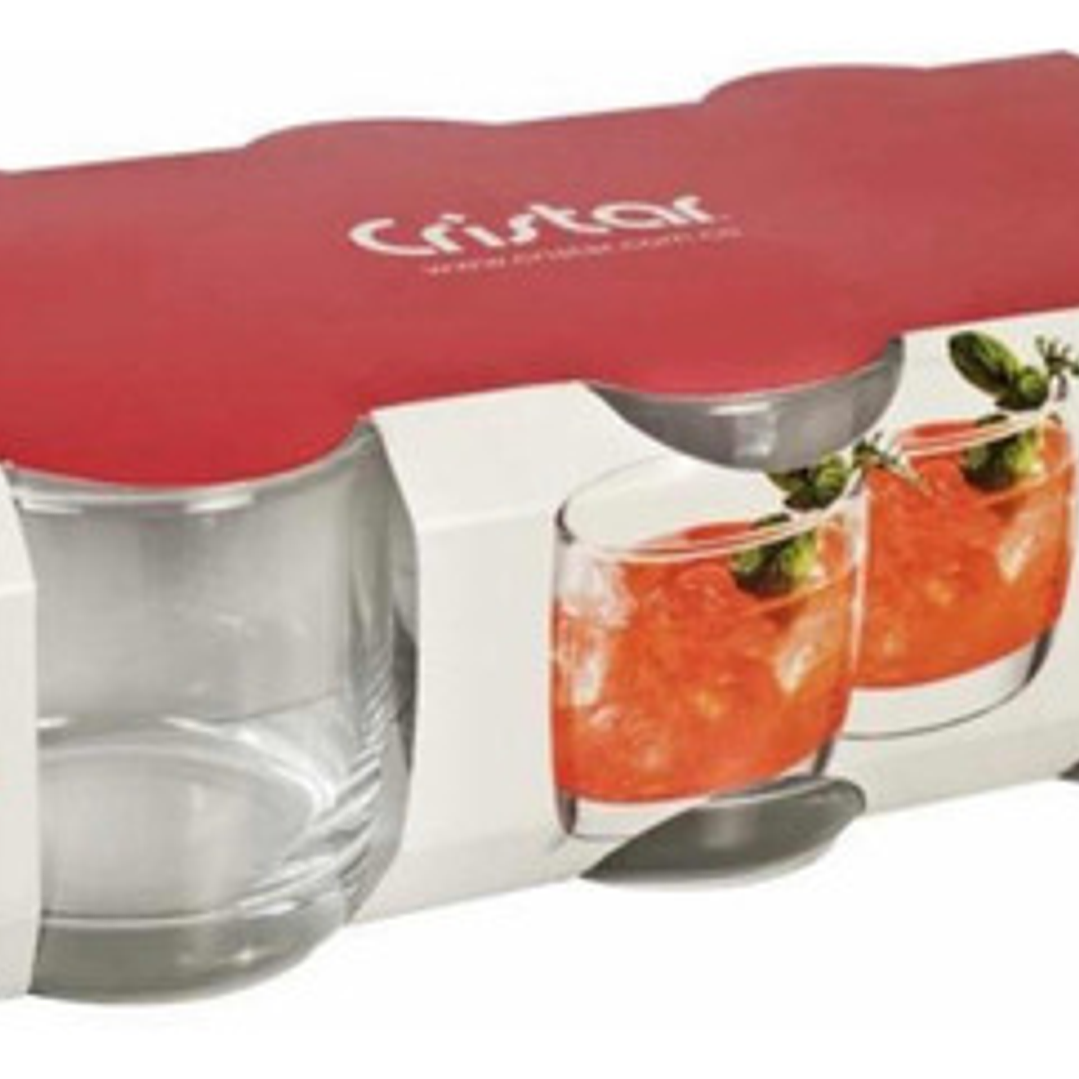 Set De 6 Vasos Bajos 296cc Monterrey Cristar Rocks Whisky 2