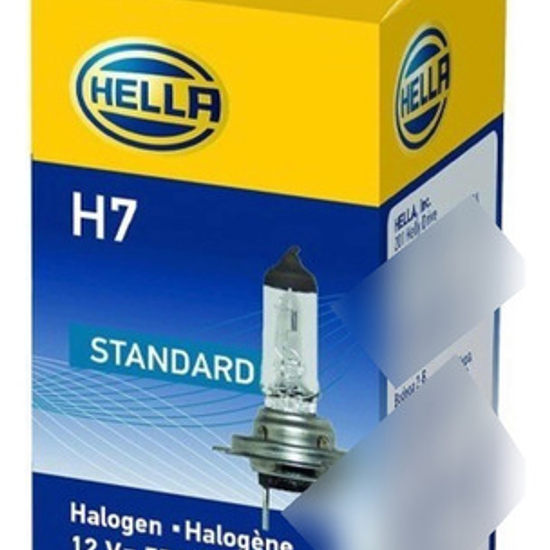 Ampolleta Hella H7 12v 55w Px26d T4.625 Halógeno Mundo Max 1