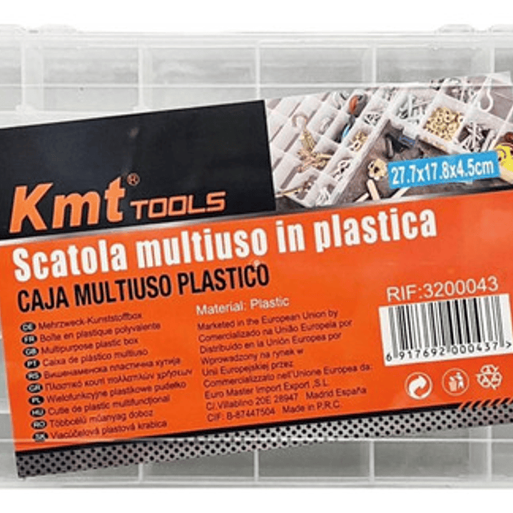 Caja Organizadora Transparente Caja Multiuso 27.7x17.8x4.5cm 1