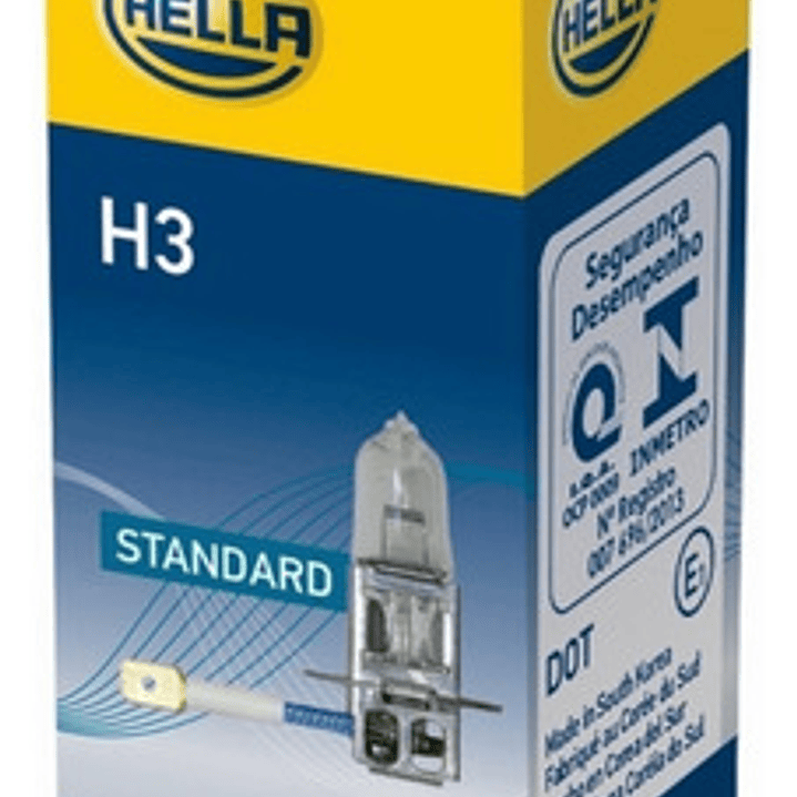 Ampolleta Hella H3 12v 55w Pk22s T3.25 Halógeno Mundo Max 1