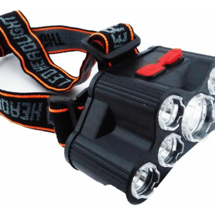Linterna Led Minero Frontal 7 Led Alta Potencia + Cable Usb 2