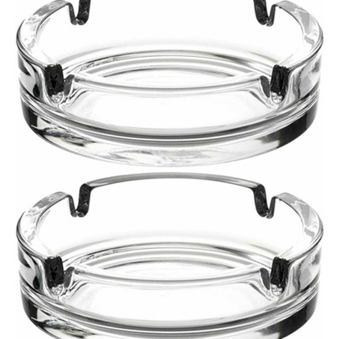 Ceniceros De Vidrio  Set 6x Para Mesa Escritorio 2