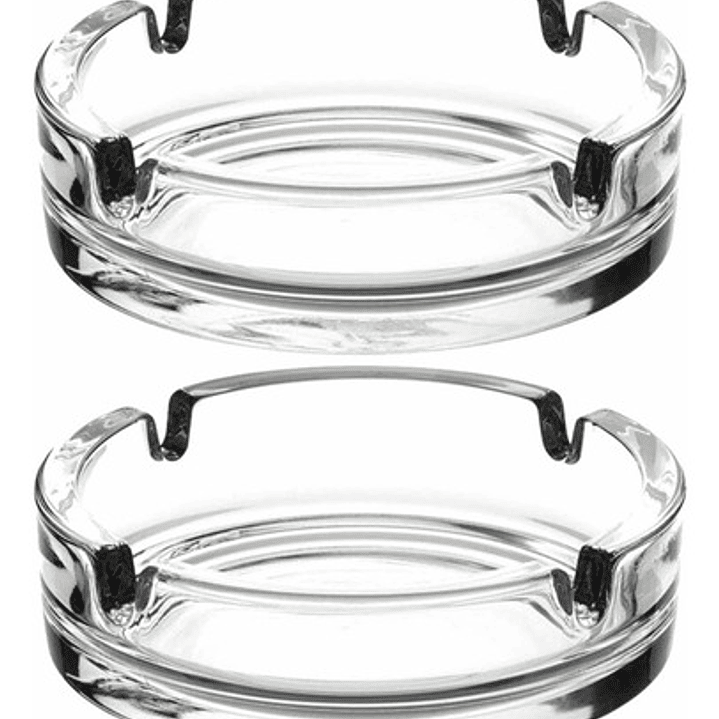 Ceniceros De Vidrio  Set 6x Para Mesa Escritorio 2