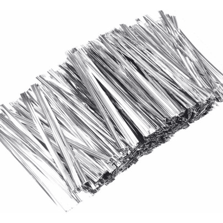 X4000 Amarras Plateadas Para Bolsas De Celofán. 1