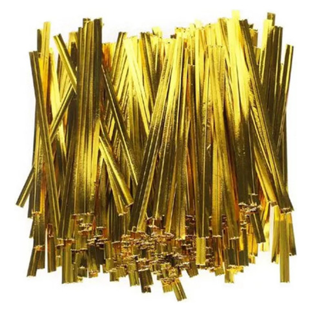 X4000 Amarras Plateadas Para Bolsas De Celofán. 5