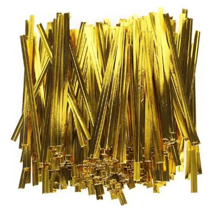 X4000 Amarras Plateadas Para Bolsas De Celofán. 5