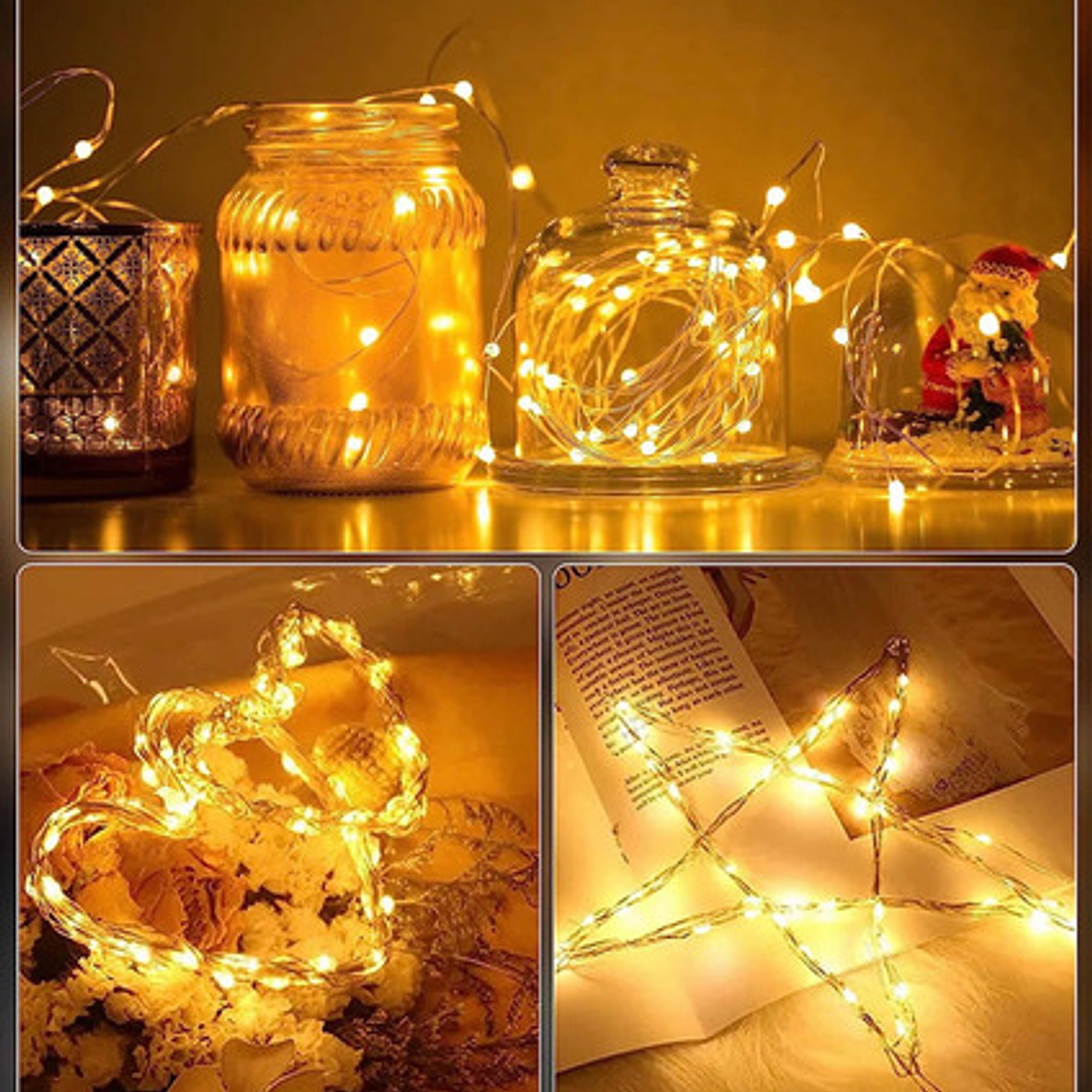 Luces Led 2 Mt Guirnalda 20 Mini Luces Boda Decoración 3 Set 2