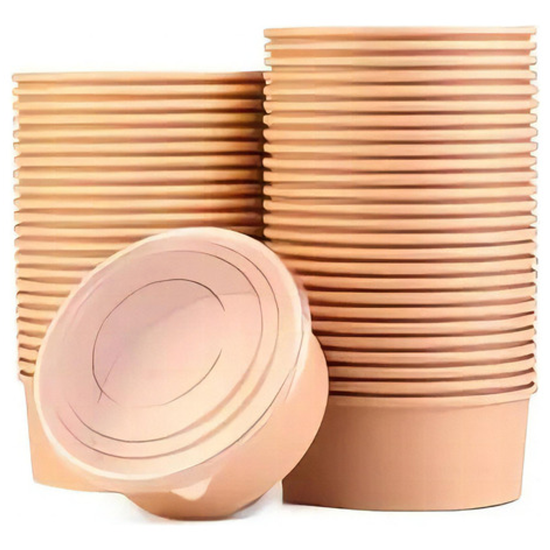 Envase Bowl De 750ml Pack 50 Unidades Color Marrón Claro 1