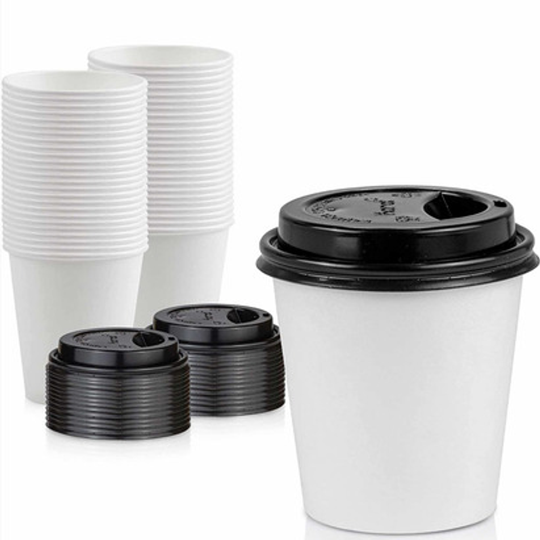 Vaso Polipapel 10 Onza C/tapa Pack 50 Unidades 3