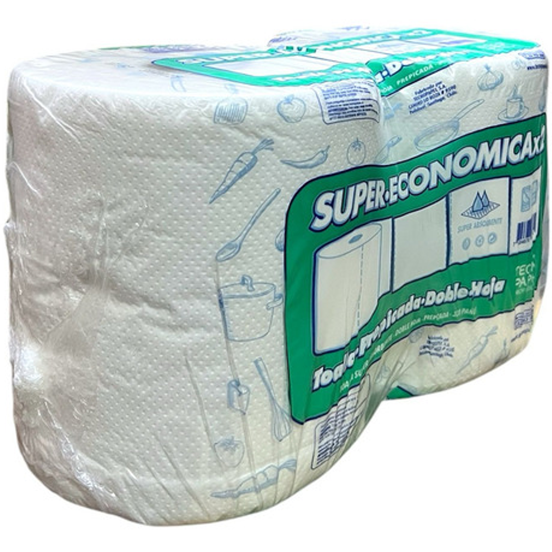 Toalla De Papel Doble Super Económica 2uni Tecnopapel Cocina 3
